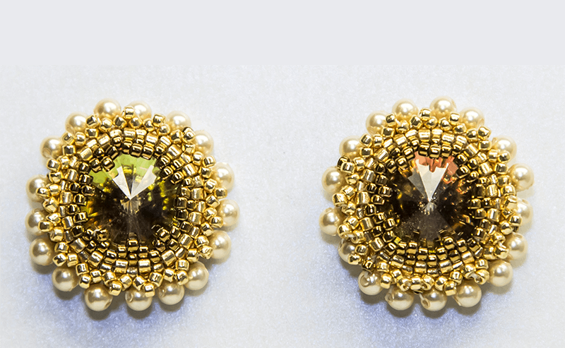 Hand crafted Beaded Earrings