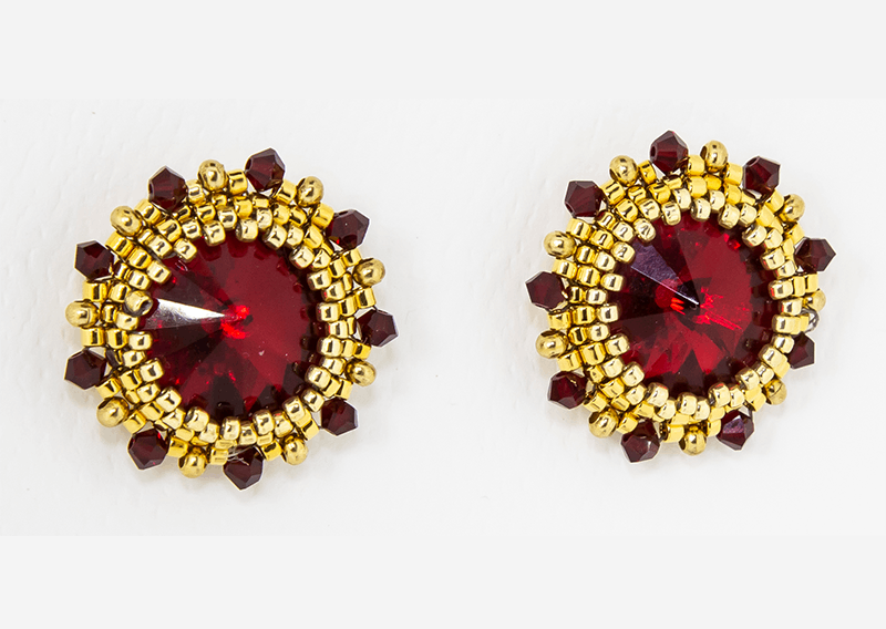 Hand crafted Beaded Earrings