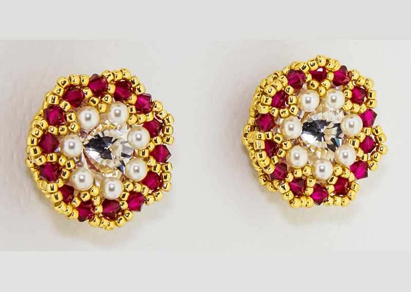 Hand crafted Beaded Earrings
