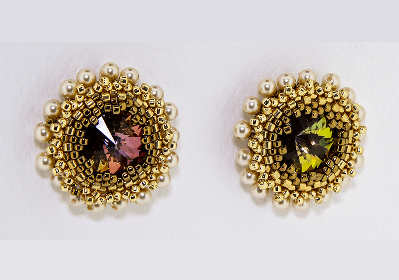 Hand crafted Beaded Earrings