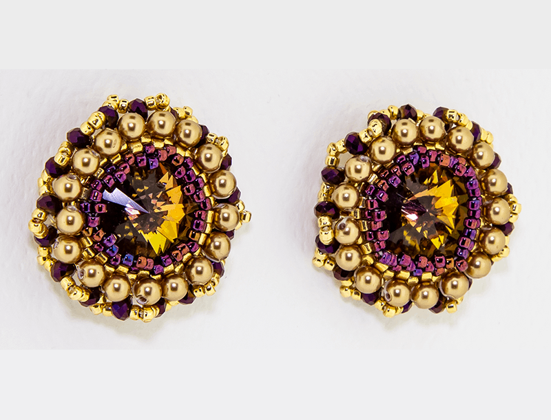 Hand crafted Beaded Earrings