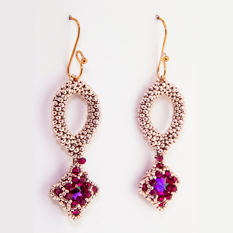 Hand crafted Beaded Earrings