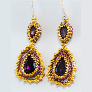 Hand crafted Beaded Earrings