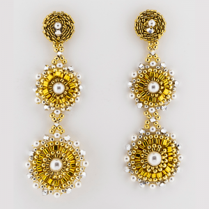 Hand crafted Beaded Earrings