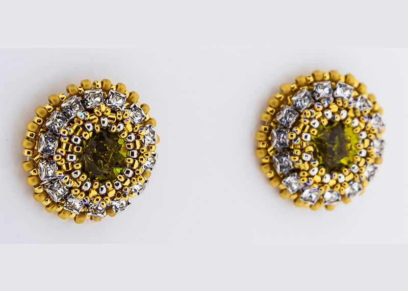 Hand crafted Beaded Earrings