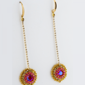 Hand crafted Beaded Earrings