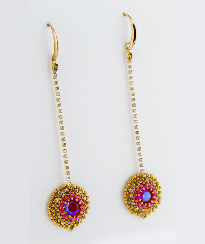 Hand crafted Beaded Earrings