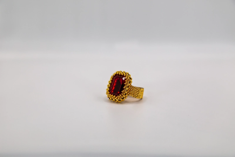 Hand Crafted Beaded Ring