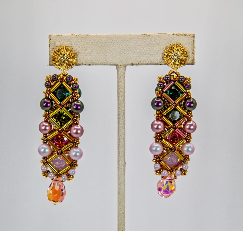 Hand Crafted Beaded Earrings